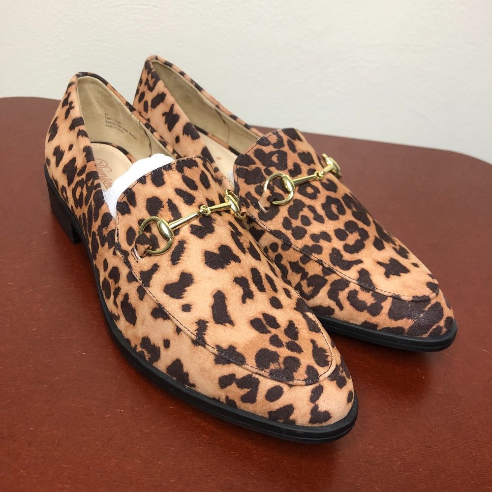 Dunion Leopard Cheetah Print Smoking Loafers NWOT Size 9M